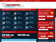 Tablet Screenshot of partnerskyhoroskop.cz